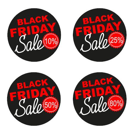 senior dark background - Black Friday sale vector sticker set isolated on white background. Different discounts, same design. Vector illustration can be used as badge, sign, stamp, logo, banner, icon or label. Stock Photo - Budget Royalty-Free & Subscription, Code: 400-09051378