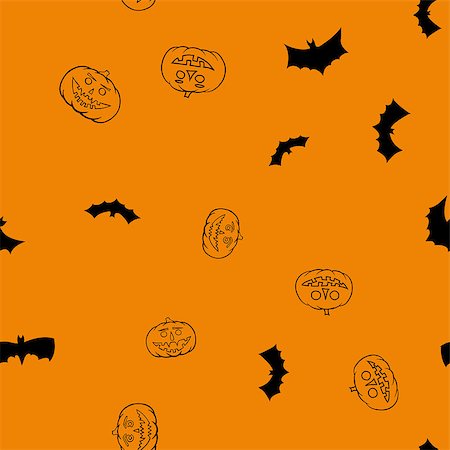 simsearch:400-04647487,k - vector halloween seamless pattern Fotografie stock - Microstock e Abbonamento, Codice: 400-09051725