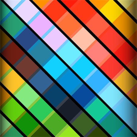 Abstract Background with Multicoloured Stripes Over Black Photographie de stock - Aubaine LD & Abonnement, Code: 400-09051770