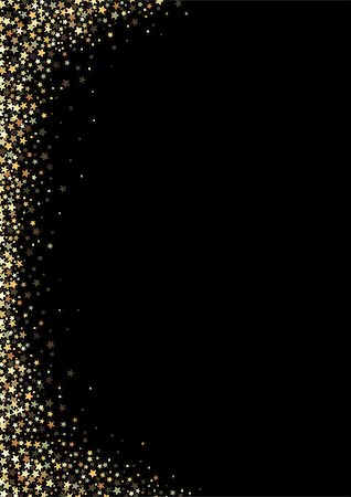 sparklers vector - Black Background with Gold Stars Sparklers - Glittering Illustration, Vector Stock Photo - Budget Royalty-Free & Subscription, Code: 400-09052064