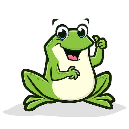 Vector illustration of a cartoon green frog thumb up for design element Foto de stock - Super Valor sin royalties y Suscripción, Código: 400-09052215