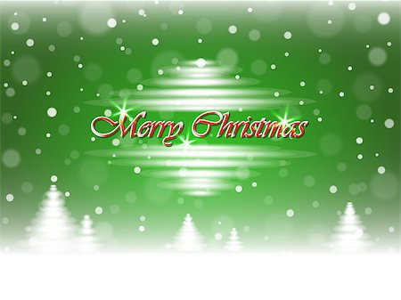 simsearch:400-08407579,k - Christmas snowfall and winter forest on Merry Christmas postcard background. Vector illustration. Photographie de stock - Aubaine LD & Abonnement, Code: 400-09052581