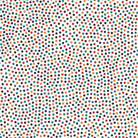 Dotted bright colorful seamless pattern. Polka dot hand drawn background. Retro memphis style - fashion 80-90s. Fotografie stock - Microstock e Abbonamento, Codice: 400-09052708