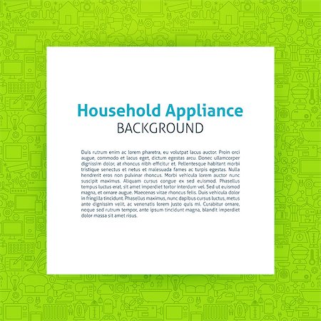 fan phone - Household Appliance Paper Template. Vector Illustration of Paper over Outline Design. Stock Photo - Budget Royalty-Free & Subscription, Code: 400-09064361