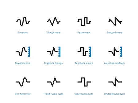 simsearch:400-08409728,k - Sound types duotone icons on white background. Vector illustration. Fotografie stock - Microstock e Abbonamento, Codice: 400-09064447