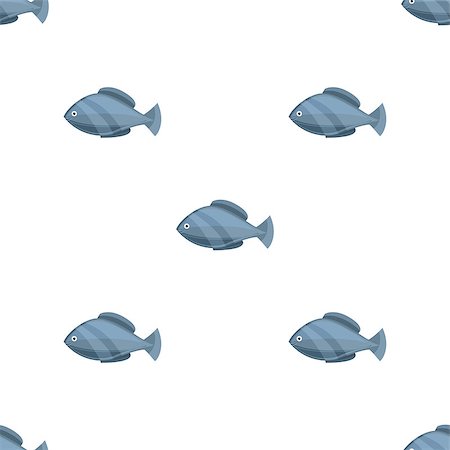 simsearch:400-09029281,k - Seamless fish drawings pattern, vector illustration. Sea life background. Cartoon style vector illustration for your design. Stockbilder - Microstock & Abonnement, Bildnummer: 400-09064471