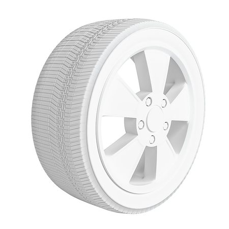 simsearch:400-09002201,k - White Car Wheel on White Background. 3D Illustration Foto de stock - Royalty-Free Super Valor e Assinatura, Número: 400-09064744