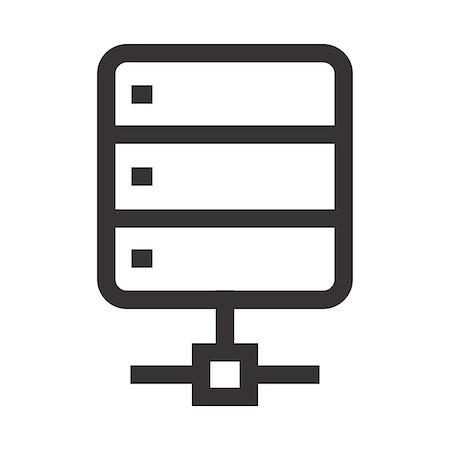 Vector icon of server. High-tech technology items. Foto de stock - Royalty-Free Super Valor e Assinatura, Número: 400-09065064