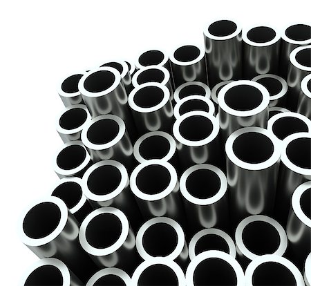 simsearch:400-05268441,k - Stack of steel pipes. 3D Illustration. Industrial background Stockbilder - Microstock & Abonnement, Bildnummer: 400-09066532