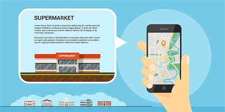 picture of a human hand holding mobile phone with map and GPS pointer on is screen, mobile maps and gps positioning concept Photographie de stock - Aubaine LD & Abonnement, Code: 400-09066779