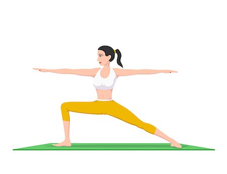 dhai_halud (artist) - picture of young fit woman doing yoga practice, fitness and sport concept Stockbilder - Microstock & Abonnement, Bildnummer: 400-09066809