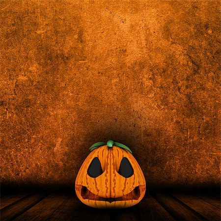 simsearch:400-06142973,k - 3D render of a Halloween jack o lantern in grunge interior Foto de stock - Royalty-Free Super Valor e Assinatura, Número: 400-09066826