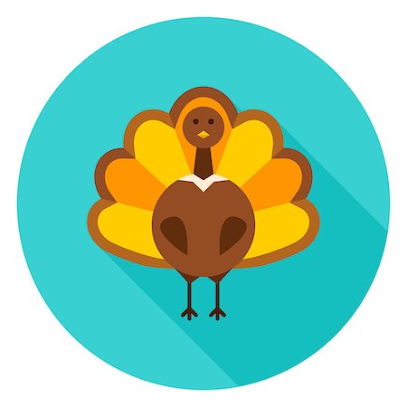 simsearch:400-07216215,k - Thanksgiving Turkey Circle Icon. Vector Illustration. Fall Seasonal Holiday. Foto de stock - Royalty-Free Super Valor e Assinatura, Número: 400-09067581