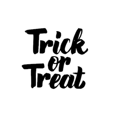 simsearch:400-09108757,k - Trick or Treat isolated Lettering. Vector Illustration of Handwritten Calligraphy. Stock Photo - Budget Royalty-Free & Subscription, Code: 400-09067789