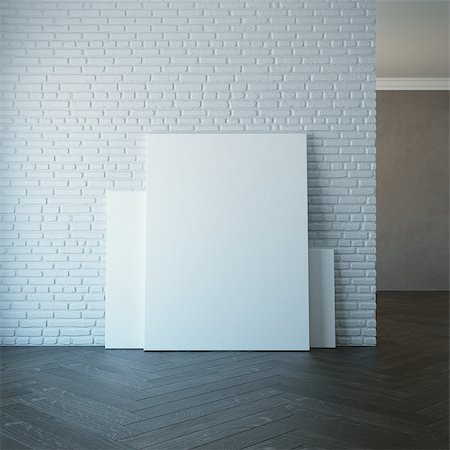 blank picture on the wall Stock Photo - Budget Royalty-Free & Subscription, Code: 400-09068110