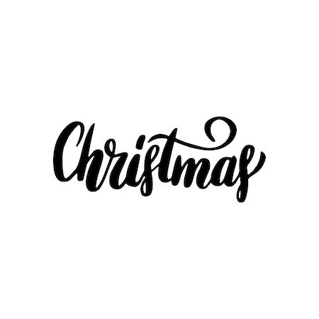 simsearch:400-09108757,k - Christmas Handwritten Lettering. Vector Illustration of Brush Calligraphy. Stock Photo - Budget Royalty-Free & Subscription, Code: 400-09068131