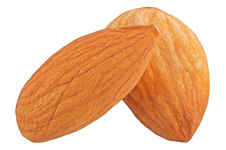 simsearch:400-08695656,k - almond nut isolated on white background as package design element. Foto de stock - Super Valor sin royalties y Suscripción, Código: 400-09068308