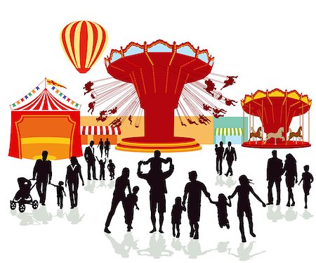 Fairground, folk festival illustration Stock Photo - Budget Royalty-Free & Subscription, Code: 400-09068540