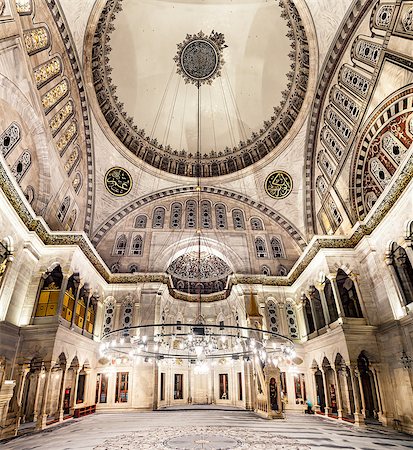 simsearch:400-05170838,k - Blue Mosque interior. Also know as the Sultan Ahmed Mosque, it is historic mosque in Istanbul, Turkey Stockbilder - Microstock & Abonnement, Bildnummer: 400-09062655