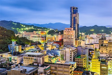 simsearch:400-08557024,k - Keelung City, Taiwan skyline at twilight. Photographie de stock - Aubaine LD & Abonnement, Code: 400-09062881