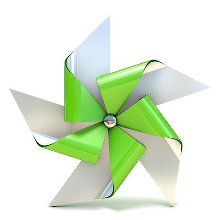 simsearch:400-04815627,k - Pinwheel toy, five sided. 3D render illustration isolated on white background Fotografie stock - Microstock e Abbonamento, Codice: 400-09063437