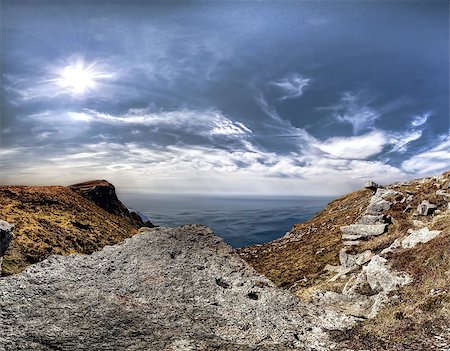 sea cliffs donegal - Cliffs of Slieve League in County Donegal, Ireland Stock Photo - Budget Royalty-Free & Subscription, Code: 400-09063820