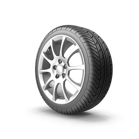 simsearch:400-09002201,k - Car Wheel 3d rendering isolated on white background Foto de stock - Royalty-Free Super Valor e Assinatura, Número: 400-09079879