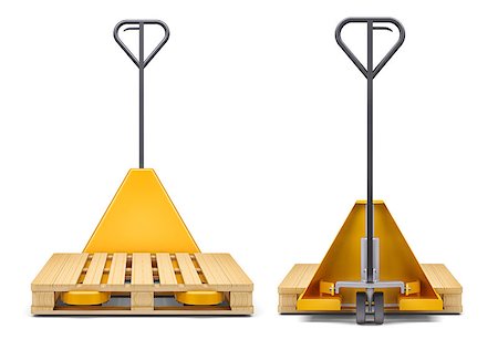 pile hands bussiness - Set of Pallet Jacks on White Background. 3d illustration Stock Photo - Budget Royalty-Free & Subscription, Code: 400-09070270