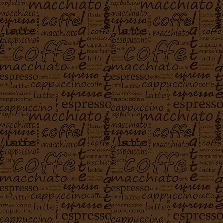 stokkoval (artist) - seamless background. Set of coffee. Template and concept for cafe, menu, coffee house, coffee shop. Foto de stock - Super Valor sin royalties y Suscripción, Código: 400-09070393