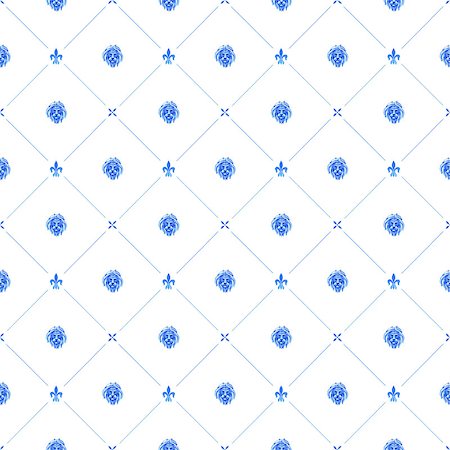 Watercolor seamless pattern in blue tones Stock Photo - Budget Royalty-Free & Subscription, Code: 400-09084650