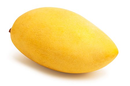 simsearch:400-07511100,k - Yellow mango fruit isolated on white background Stockbilder - Microstock & Abonnement, Bildnummer: 400-09084961