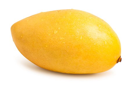 simsearch:400-07511100,k - Mango fruit with water drops. Isolated on a white background. Stockbilder - Microstock & Abonnement, Bildnummer: 400-09084962