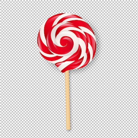 Lollipop In Transparent Background, Vector Illustration Stock Photo - Budget Royalty-Free & Subscription, Code: 400-09088564