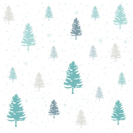 simsearch:400-08300223,k - Winter christmas forest Stock Photo - Budget Royalty-Free & Subscription, Code: 400-09089086