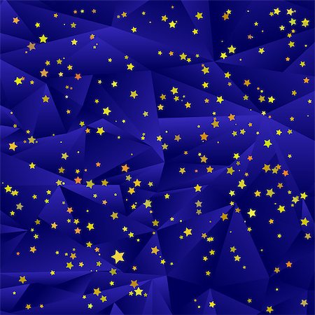 Set of Yellow Stars Isolated on Blue Polygonal Background. Stars Background. Stock Photo - Budget Royalty-Free & Subscription, Code: 400-09089342