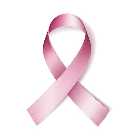 simsearch:400-04271854,k - Realistic pink ribbon, isolated on white background. Breast cancer awareness symbol, Fight Against Cancer concept. Vector illustration, eps10. Stock Photo - Budget Royalty-Free & Subscription, Code: 400-09089784