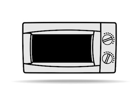 simsearch:400-05134463,k - Microwave vector icon. Home appliances symbol. Modern, simple flat vector illustration for web site or mobile app Stock Photo - Budget Royalty-Free & Subscription, Code: 400-09089872