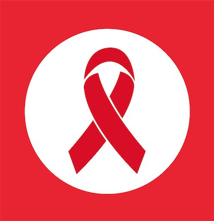 AIDS icon vector illustration art simbol Stock Photo - Budget Royalty-Free & Subscription, Code: 400-09080430
