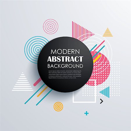simsearch:400-07210913,k - Abstract circle geometric pattern design and background. Use for modern design, cover, template, decorated, brochure, flyer. Stockbilder - Microstock & Abonnement, Bildnummer: 400-09080557