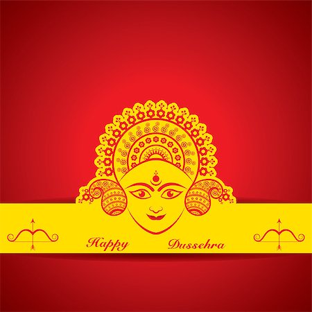 ravana - dussehra festival greeting or poster design stock vector Stock Photo - Budget Royalty-Free & Subscription, Code: 400-09080782