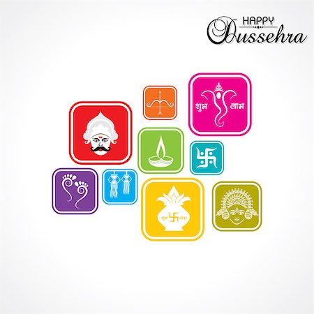 ravana - dussehra festival greeting or poster design stock vector Stock Photo - Budget Royalty-Free & Subscription, Code: 400-09080792