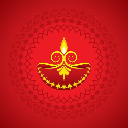 simsearch:400-07757031,k - Diwali utsav greeting or poster card Foto de stock - Super Valor sin royalties y Suscripción, Código: 400-09081135