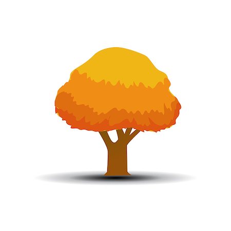 simsearch:400-08379558,k - autumn tree vector illustration Fotografie stock - Microstock e Abbonamento, Codice: 400-09081310