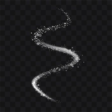 Vector white glitter trail particles background effect for luxury greeting rich card. Sparkling texture. Star dust sparks in explosion on black background. Use for your product element. Foto de stock - Super Valor sin royalties y Suscripción, Código: 400-09081845