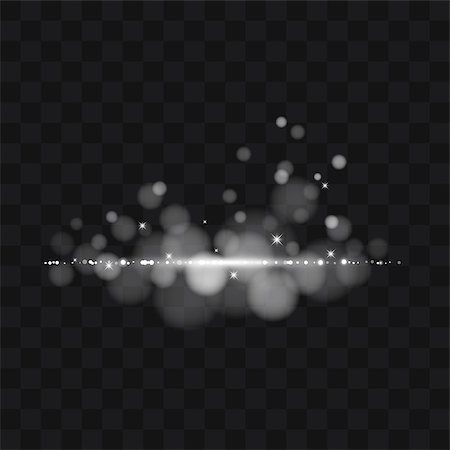 simsearch:400-09084216,k - Vector white glitter trail particles background effect for luxury greeting rich card. Sparkling texture. Star dust sparks in explosion on black background. Use for your product element. Foto de stock - Super Valor sin royalties y Suscripción, Código: 400-09081842
