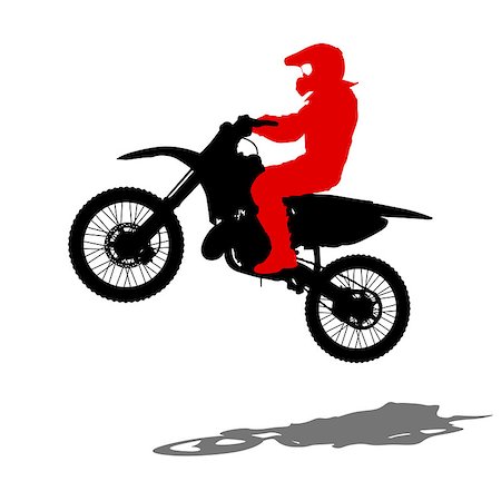 simsearch:400-05737063,k - Silhouettes Rider participates motocross championship Vector illustration. Stock Photo - Budget Royalty-Free & Subscription, Code: 400-09081879