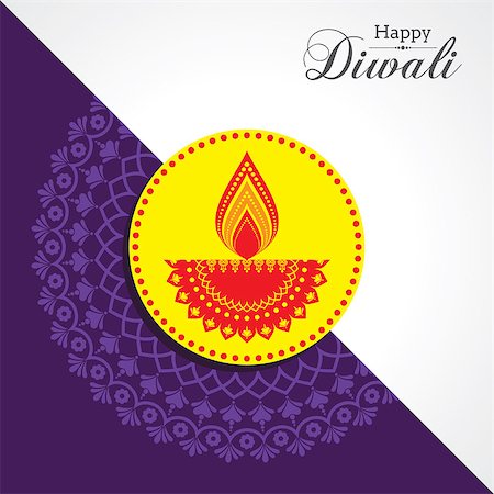 simsearch:400-07757031,k - Diwali utsav greeting or poster card Foto de stock - Super Valor sin royalties y Suscripción, Código: 400-09082015