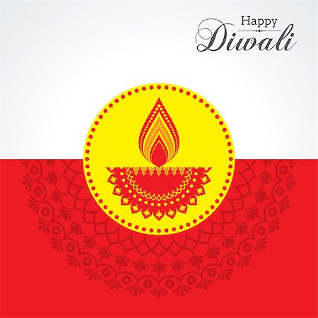 simsearch:400-07757031,k - Illustration of Diwali utsav greeting or poster card Foto de stock - Super Valor sin royalties y Suscripción, Código: 400-09082016