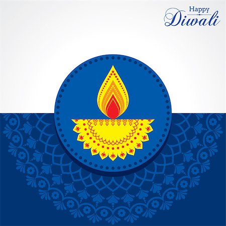 simsearch:400-07757031,k - Illustration of Diwali utsav greeting or poster card Foto de stock - Super Valor sin royalties y Suscripción, Código: 400-09082017