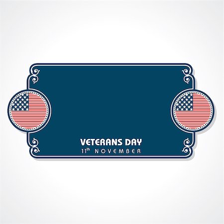 Illustration of veterans day greeting stock vector Stock Photo - Budget Royalty-Free & Subscription, Code: 400-09083620